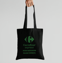 Carrefour Shoulder bag cotton OEKO-TEX® 140g/m² 38x42cm 