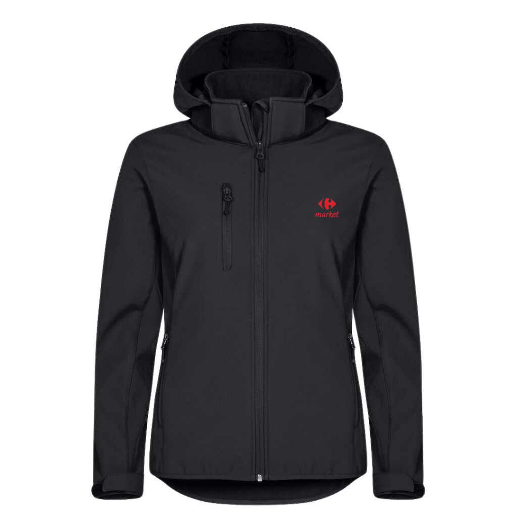 Softshell Market avec capuche amovible