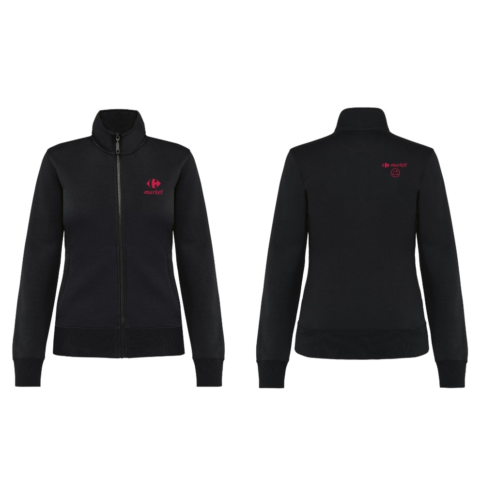 Sweat met rits - dames NIEUW