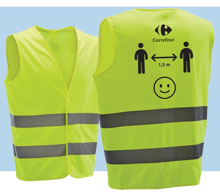 Gilet fluo - carrefour taille XL