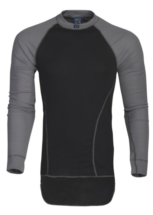 Onderhemd prothermal polo met kraag - zwart