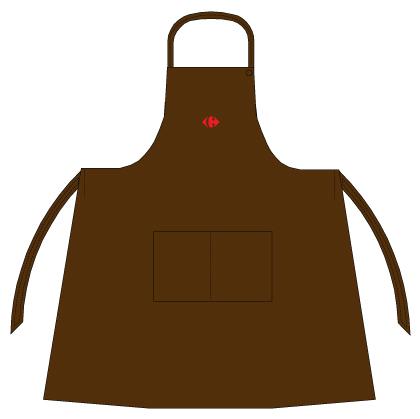 Bavet apron Hyp brown