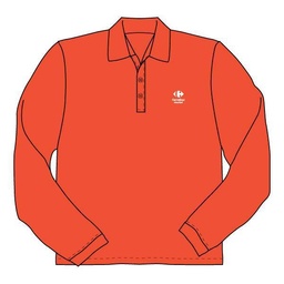 [MAR931.RD] Polo - long sleeves End of series