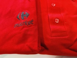 [GWYNMK50KM.RD] (OP = OP) Polo afwijkend rood - UNISEX