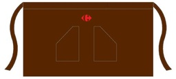 [HYP918.BR] Apron HYP brown