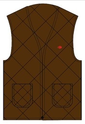[HYP565-450ZM.BR] Body padded without sleeves brown