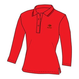 [CNM50FLM.RD] Polo women - long sleeves