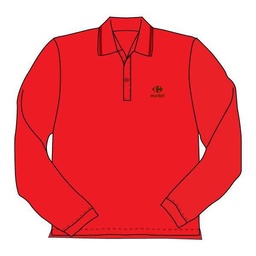 [CNM50MLM.RD] Polo heren - lange mouwen