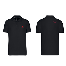 [CNM241] Polo men black - short sleeves